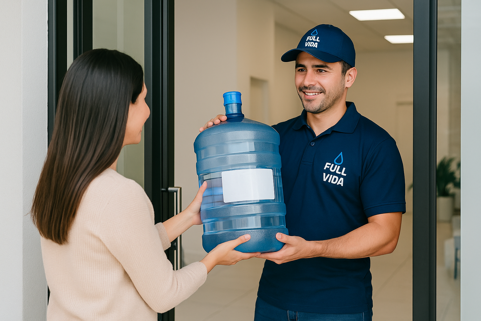 Descarga de bidones y control de ruta
