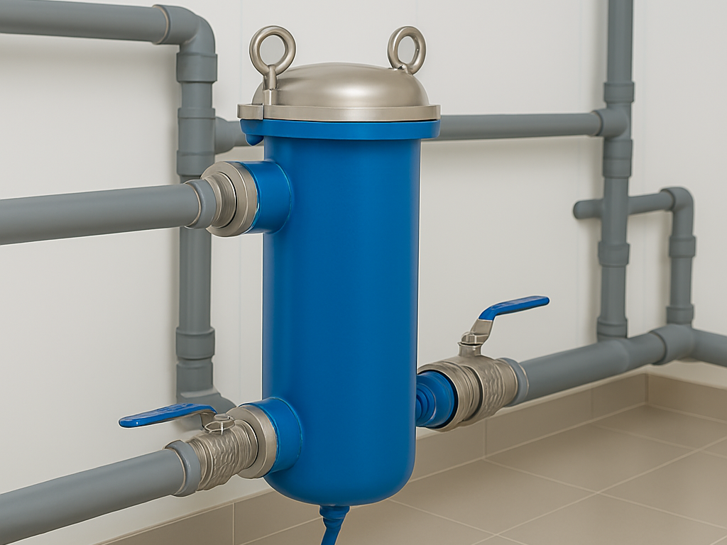 Batería de filtros de cartucho en serie