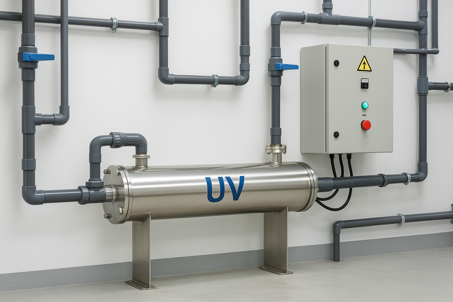 Cámara UV y generador de ozono para desinfección del agua