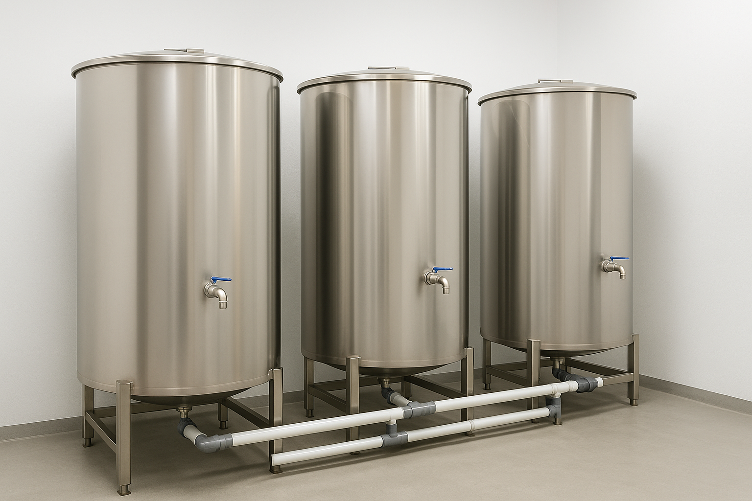 Tanque sanitario grado alimentario con respiradero filtrado